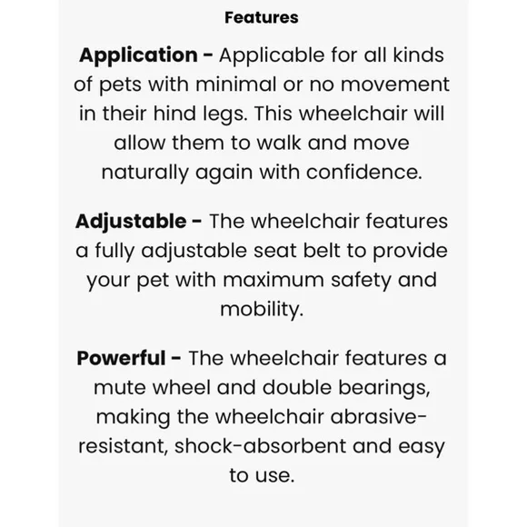 Like new XS pet/ dog wheelchair